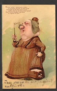 Comic Postkarte 1905 Schwiegermutter Poesie #511 - Bild 1 von 2