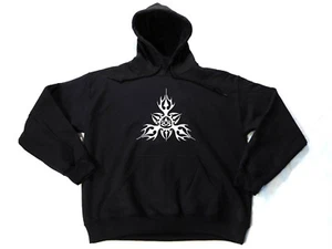 WARM HOODIES All Seeing Eye HANDMADE Cool Unusual Occult Illuminati Tribal Eye - Picture 1 of 5