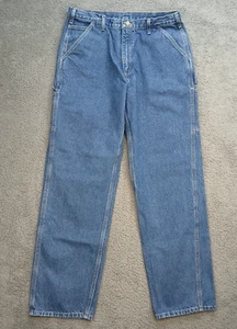 Carhartt Jeans Men's 36x34 Blue Carpenter Original Fit Medium Wash Workwear - Picture 1 of 8