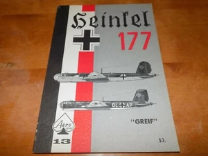 HEINKEL 177 GRIEF BOMBER AERO SERIES 13 WWII Luftwaffe Fighter Aircraft Book - Picture 1 of 6