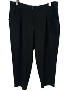 NWT Eileen Fisher Women’s Size Plus 2X Boiled Wool Pants Trousers Tapered - Picture 1 of 9
