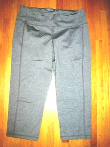 Antiguo Leggings Capri Fitness Calzado Cintura Alta Compresión Gris Azul Marino Grandes Nuevo - Imagen 1 de 6