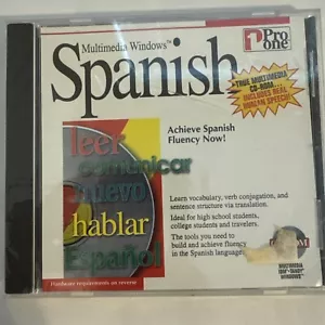 Multimedia Windows Spanish Pro One CD-ROM (PC, 1994) IBM Windows 95 3.1 - Picture 1 of 2