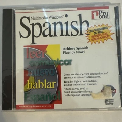 Multimedia Windows Spanish Pro One CD-ROM (PC, 1994) IBM Windows 95 3.1 - Image 1 of 2