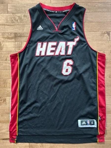 LeBron James Herren XL Miami Heat Schwarz Adidas Swingman NBA Trikot - Bild 1 von 8