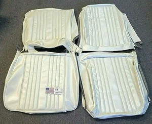 1965 Pontiac Bonneville Front Bucket Seat Covers NEW COLOR PEARL - Picture 1 of 3