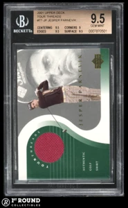 Jesper Parnevik BGS 9.5: 2001 Upper Deck Tour Threads Rookie Year #TT-JP POP 12 - Picture 1 of 3