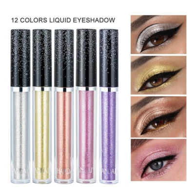 Glitter Diamond Face Highlighter Liquid Eyeshadow Shiny Eyeliner Pearlescent N . - Image 1 of 4