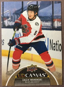 2021-22 Upper Deck Canvas #C145 Zach Werenski Columbus Blue Jackets - Picture 1 of 1