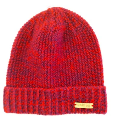 Gorro tejido rojo roble y púrpura Lima talla única Foto 1 de 4