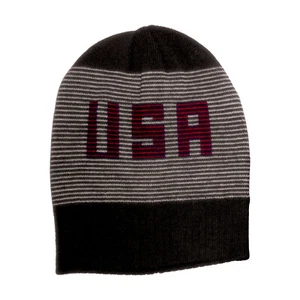 K225 Herren Dorfman Pacific schwarz Strick Acryl USA lässig Beanie Einheitsgröße - Bild 1 von 1