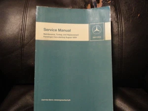 Mercedes Maintenance Service Shop Manual 1959 60 1961 1962 63 64 1965 1966 1967 - Picture 1 of 1