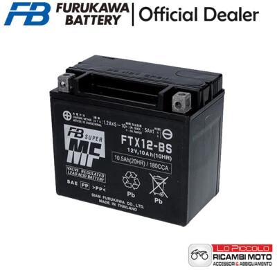 YTX12-BS BATTERIA FURUKAWA SIGILLATA A GEL APRILIA 750 SHIVER 2014 2015 2016 Foto 1 de 2