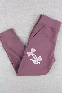 Under Armour Girls Youth 6X Jogger Fleeced Sweatpants Ribbed Hem Tapered40$ NWT - Picture 1 of 13