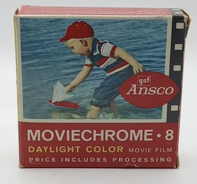 Película Ansco GAF Moviechrome 8 mm rollo luz del día color 1966 NUEVO Foto 1 de 4