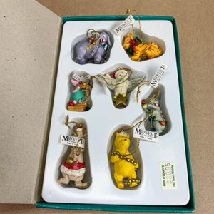 Midwest Disney Classic Pooh and Friends Mini Ornaments Vintage Set of 7 with Box - Picture 1 of 14