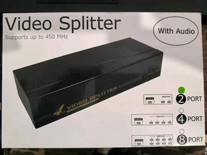 Video Splitter Newlink Ultra High Bandwidth 2 Port VGA 450Mhz - Picture 1 of 2