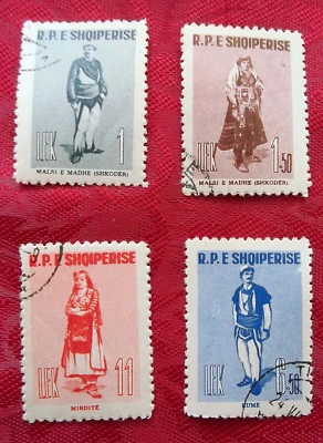 1961 Albania #585 - 588 - Hermoso conjunto - CTO; goma original - envío gratuito Foto 1 de 2