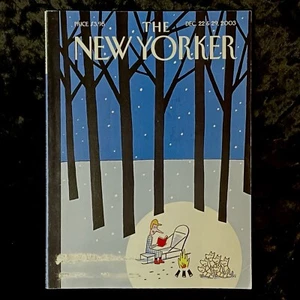 December 22/29, 2003🐇The New Yorker~”Winter Tails”~Cover/Philippe Petit Roulet - Picture 1 of 5
