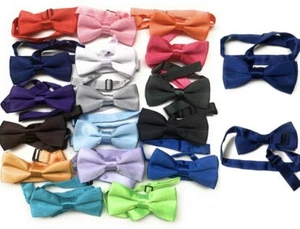 Boys Children's Kids Wedding Party Dickie Bow Tie Adjustable Pre-Tied Bowtie UK - Picture 1 of 3