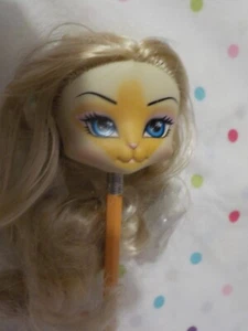 NEU Monster High Puppe Ersatz Katzenkopf Lanard Catwalk Kätzchen Puppenkopf - Bild 1 von 3