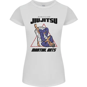 Jiu jitsu Word Cloud MMA Mixed Martial Arts Womens Petite Cut T-Shirt - Picture 1 of 61