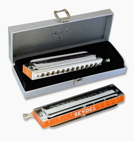 SEYDEL DELUXE STEEL CHROMATIC HARMONICA, Orchestra C Tuning. - Image 1 of 1