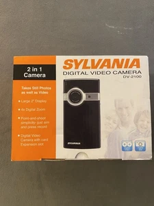 SYLVANIA DIGITAL VIDEO CAMERA DV-2100 2 In 1 HANDHELD STILL & VIDEO TESTED - Picture 1 of 7