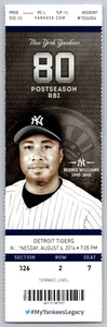 8.6.2014 Detroit Tigers @ New York Yankees Headley/McCann HRs MLB Ticket Stub - Bild 1 von 2