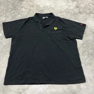 Polo Puma Ferrari Para Hombres 2XL XXL Negro Equipo de Carreras F1 Logo Preppy Informal - Imagen 1 de 6