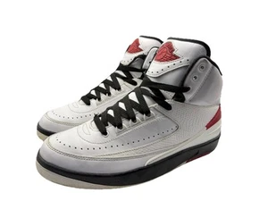 Air Jordan 2 Retro 'OG' Chicago (DX2591-106) GS Size 7Y White Black Red Leather - Picture 1 of 11