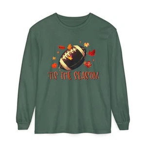 Fußball Herbst Shirt für Männer & Frauen Tis The Season Game Day Langarmshirt - Bild 1 von 21
