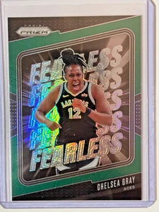2024 PANINI WNBA PRIZM SP GREEN FEARLESS CHELSEA GRAY LAS VEGAS ACES BASKETBALL - Picture 1 of 2