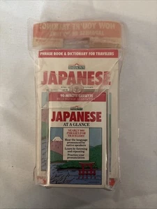 Barron's Japanese at a Glance Phrase Book Dictionary Cassette Speak Japanese - Picture 1 of 3