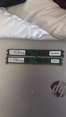 2x 2GB Transcend DDR2 800MHz PC2-6400U Desktop RAM Memory 4GB Kit - Image 1 of 2