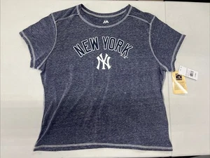 Majestic New York Yankees MLB Believe Fan Fashion Top Women's Size X-LARGE - Picture 1 of 6