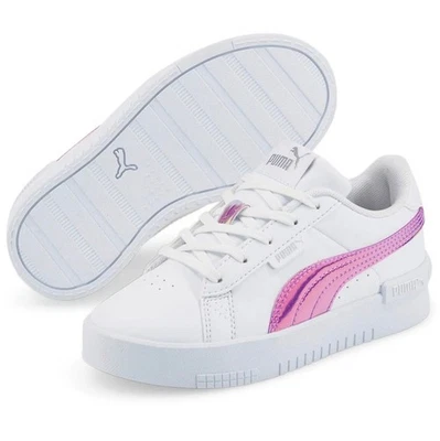 Puma Niños Pequeños Jada Holo Blanco/Rosa Zapatos Holográficos Tenis Talla 13C Foto 1 de 4