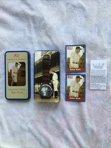 Babe Ruth Life Legends OF Baseball Sammleruhr, Dose & Karten - Bild 1 von 6