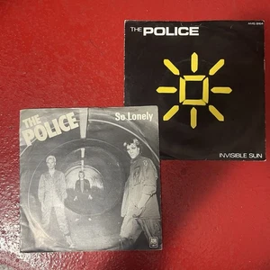 The Police So Lonely Invisible Sun 2 X 7" Vinyl Vgc In Picture Sleeves - Imagen 1 de 3