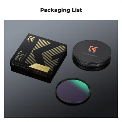 K&F Concept 58mm Natural Night Filter Light Pollution Filter for Night Sky/Star - Image 1 of 4
