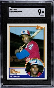 1983 Topps #237 Dan Norman SGC 9 Graded Baseball Card Montreal Expos Mets - Picture 1 of 2