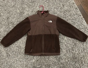 Chaqueta polar THE NORTH FACE Denali marrón cremallera completa niñas talla L exterior - Imagen 1 de 8
