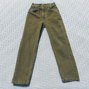 Vintage orange tab Levi's olive jeans - Picture 1 of 7
