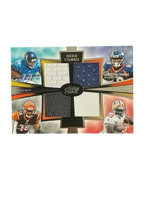 2012 Prime Quad Combo Relics AJ Green Blackmon Demaryius Thomas Rookie RC /610 - Image 1 of 4