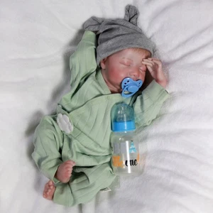 Muñeca Reborn Realista 18" Cuerpo Completo Vinilo Silicona Niño Muñeca Lavable Recién Nacido Regalo - Imagen 1 de 7