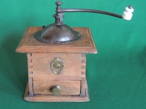 Antique Goldenberg & Cie Coffee Mill Grinder dovetail cast Alsace drawer - Picture 1 of 9