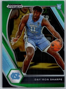 2021 Panini Prizm Draft Picks #25 Day'Ron Sharpe Green North Carolina Tar Heels - Foto 1 di 2