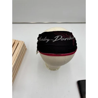 Diadema reversible Harley-Davidson Edgy negra borgoña polar nueva con etiquetas OS Foto 1 de 4