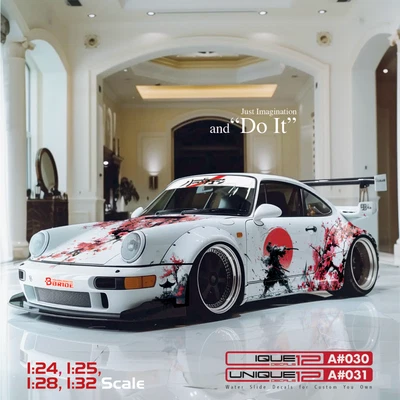 Samurai Art Racing Water Slide Decal 1:24-25-28-32 RC Diecast Model # A030-031 - Image 1 of 4