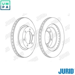 2x BRAKE DISC 562743JC FOR LEXUS TOYOTA LAND/CRUISER/PRADO 1UR-FE 4.6L 8cyl GX - Picture 1 of 12